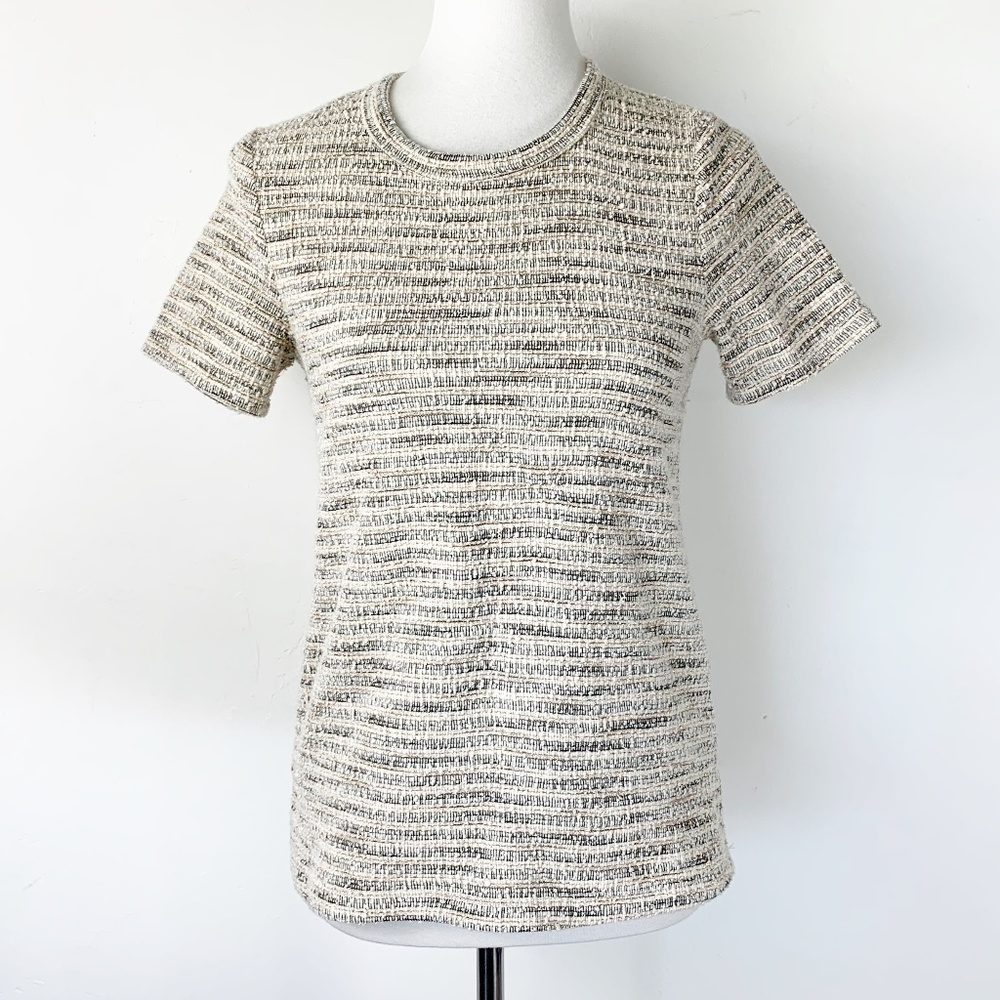 Postmark Size XS Blouse Anthropologie Cream Gold